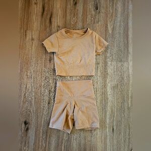 Nude workout outfit